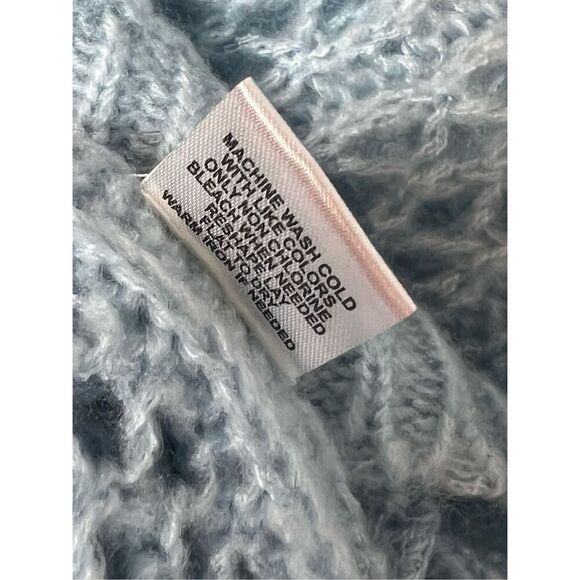 Maurices Blue Open Weave Crewneck Pullover Slouchy Sweater sz XL - Picture 8 of 10